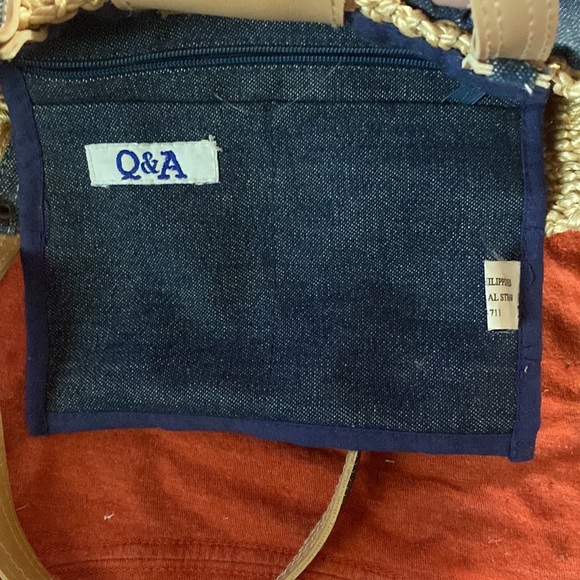 Q & A TEXAS FLAG Straw Small Tote - Picture 6 of 6